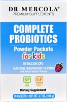Комплексные Пробиотики в Порошке для Детей, Натуральная Малина - 10 миллиардов КОЕ - 30 пакетиков - Dr. Mercola Dr. Mercola