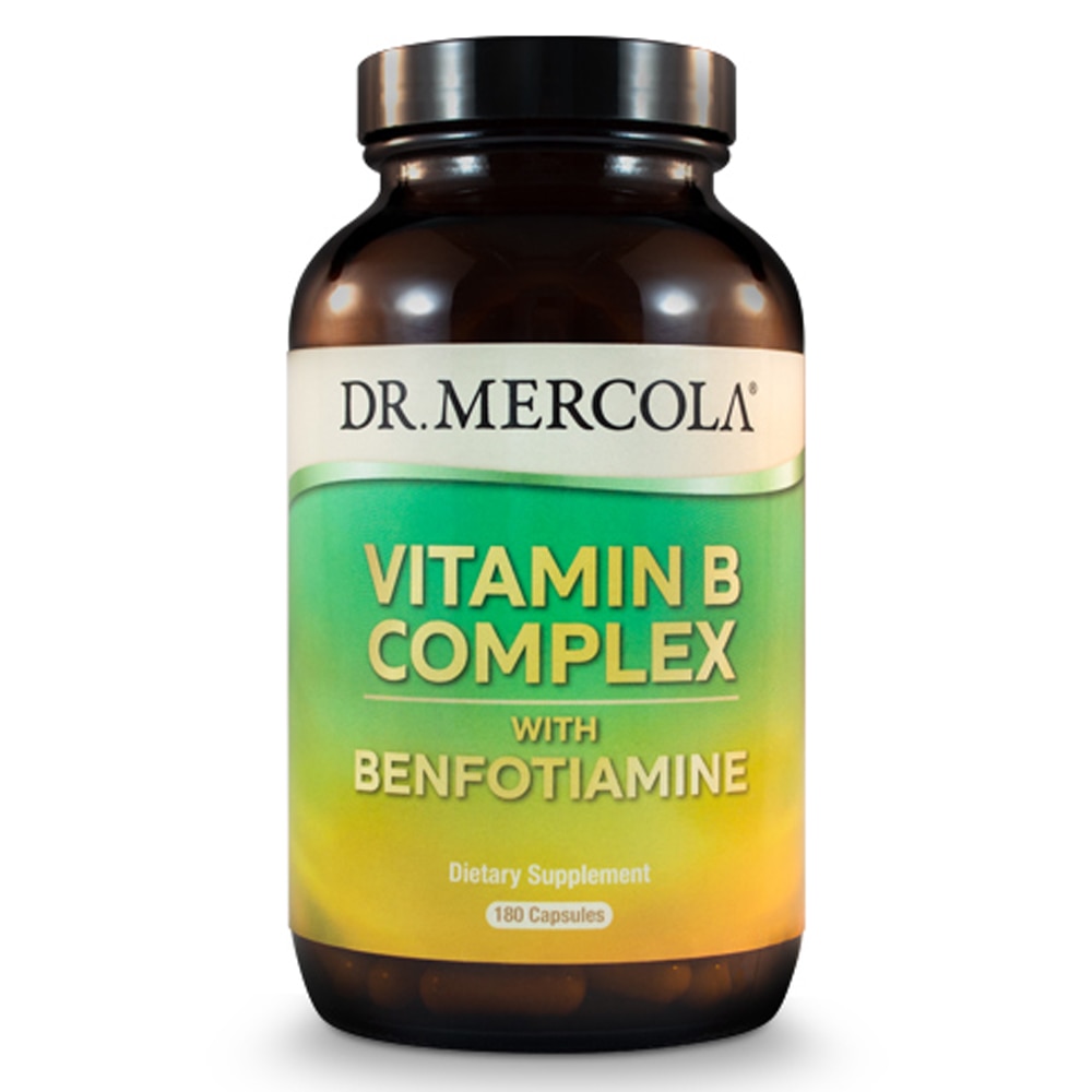 Комплекс витаминов группы В Dr. Mercola с бенфотиамином -- 180 капсул Dr. Mercola