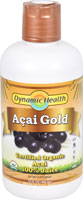 Сертифицированный органический продукт Dynamic Health Acai Gold — 32 жидких унции Dynamic Health