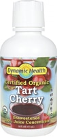 Certified Organic Tart Cherry 100% Juice Concentrate Unsweetened -- 16 fl oz (Жидкие унции) Dynamic Health