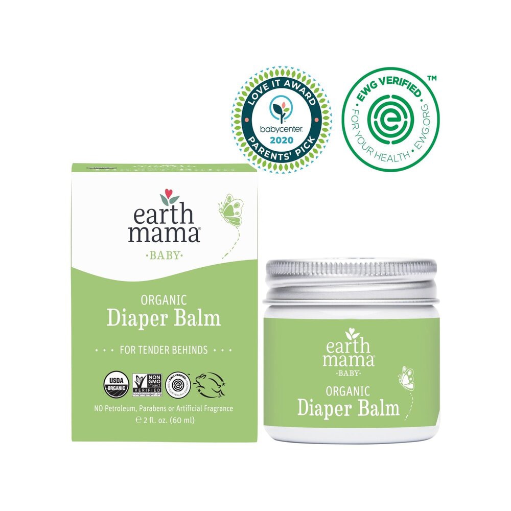 Кремы под подгузник Earth Mama Baby Organic Diaper Balm -- 2 fl oz Earth Mama