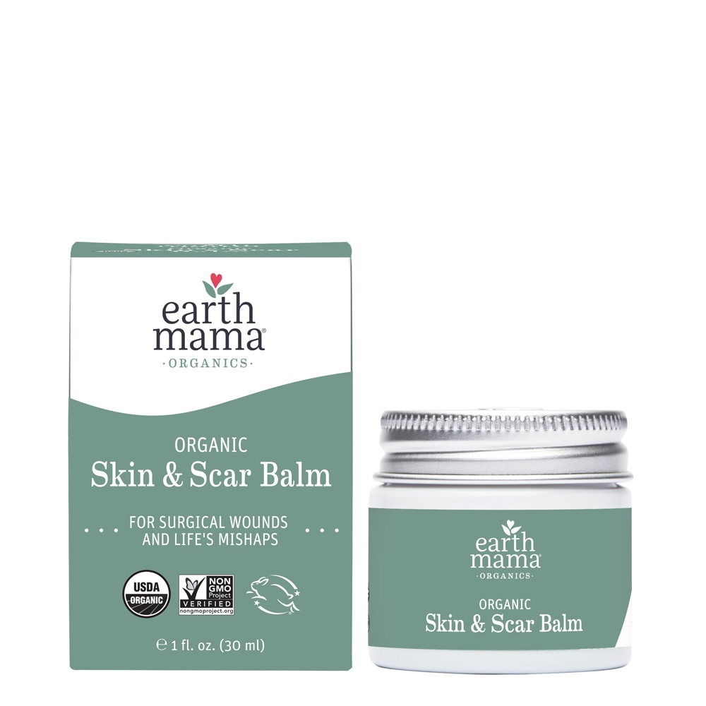 Средства от растяжек Earth Mama Organic Skin & Scar Balm 1 фл. ун. Earth Mama