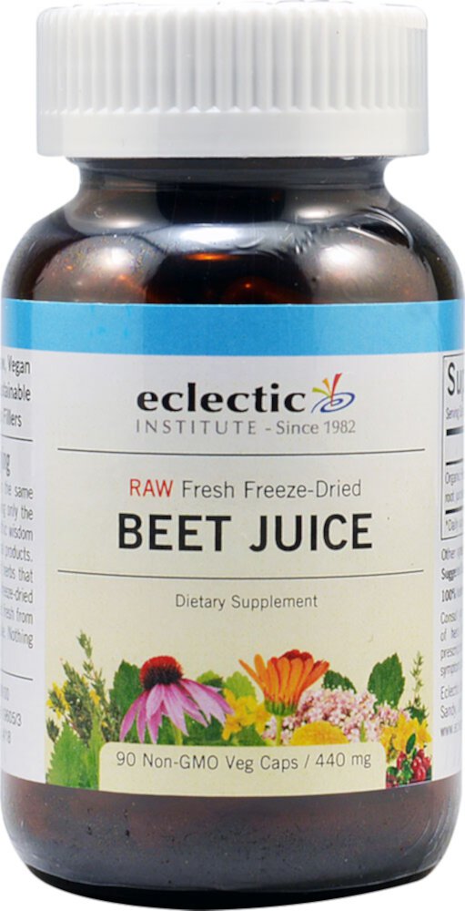 Beet Juice -- 440 mg - 90 Vegetarian Capsules (Вегетарианские капсулы) Eclectic Institute