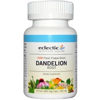 Dandelion -- 400 mg - 90 Vegetarian Capsules (Вегетарианские капсулы) Eclectic Institute