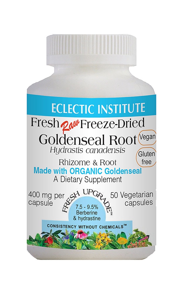 Goldenseal Root -- 400 mg - 50 Vegetarian Capsules (Вегетарианские капсулы) Eclectic Institute