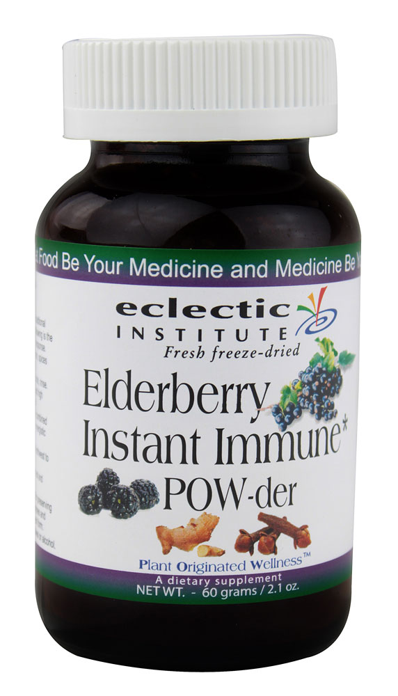 Elderberry Instant Immune Powder (Порошок) -- 60 g Eclectic Institute