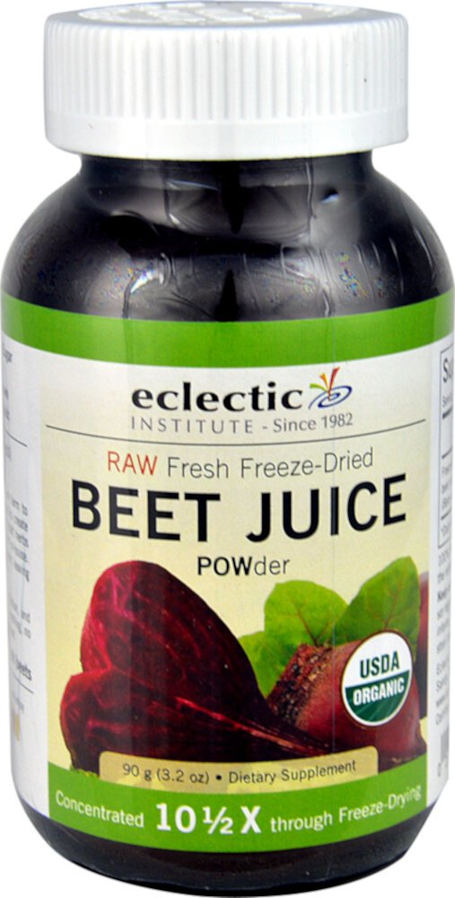 Freeze Dried Fresh Beet Juice Powder (Порошок) -- 3.2 oz (Унции) Eclectic Institute