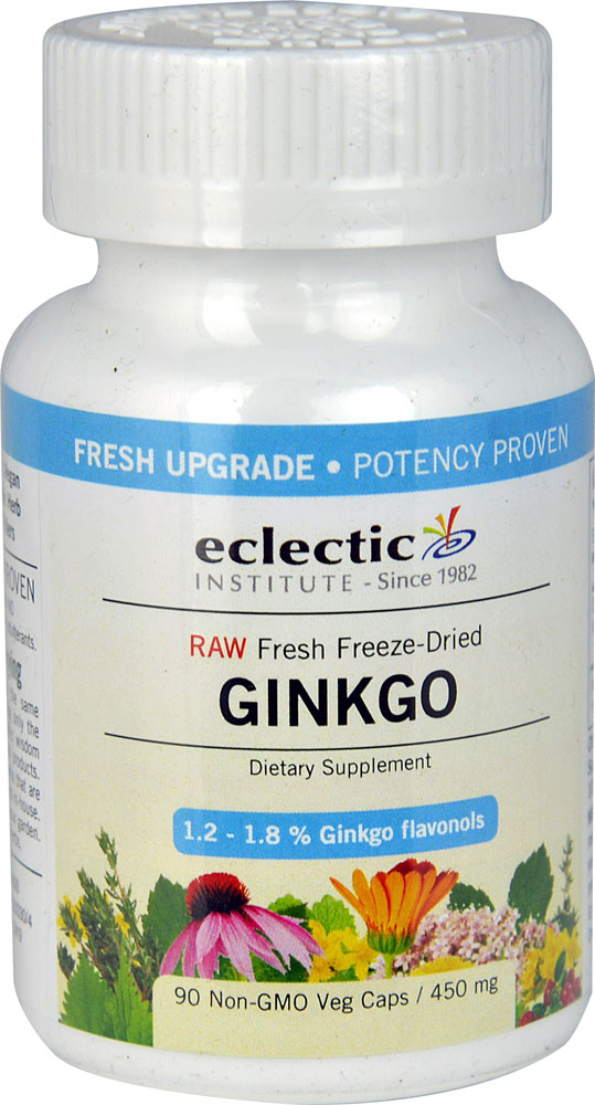 Гинкго Билоба - 450 мг - 90 вегетарианских капсул - Eclectic Institute Eclectic Institute