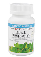 Raw Fresh Freeze-Dried Black Raspberry Dietary Supplement -- 300 mg - 90 VegCaps Eclectic Institute