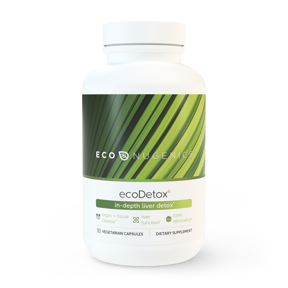 EcoDetox™ -- 90 Vegetable Capsules (Растительные капсулы) Econugenics