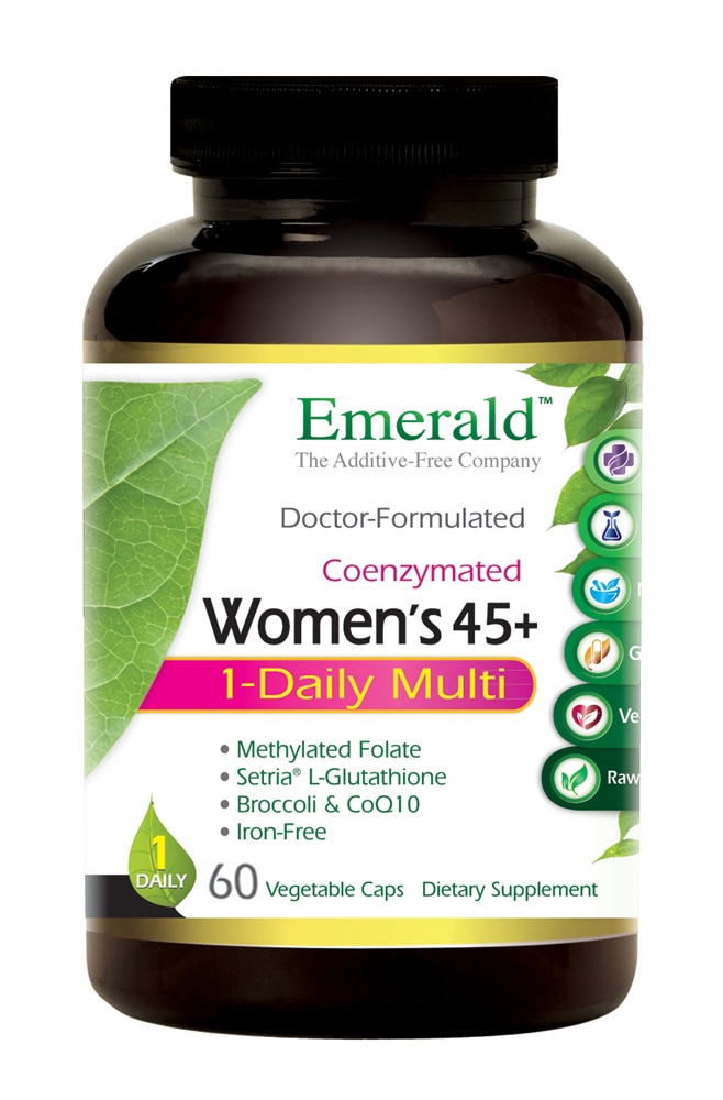 1 Daily Women's 45 plus Multi -- 60 Vegetable Capsules (Растительные капсулы) Emerald Labs