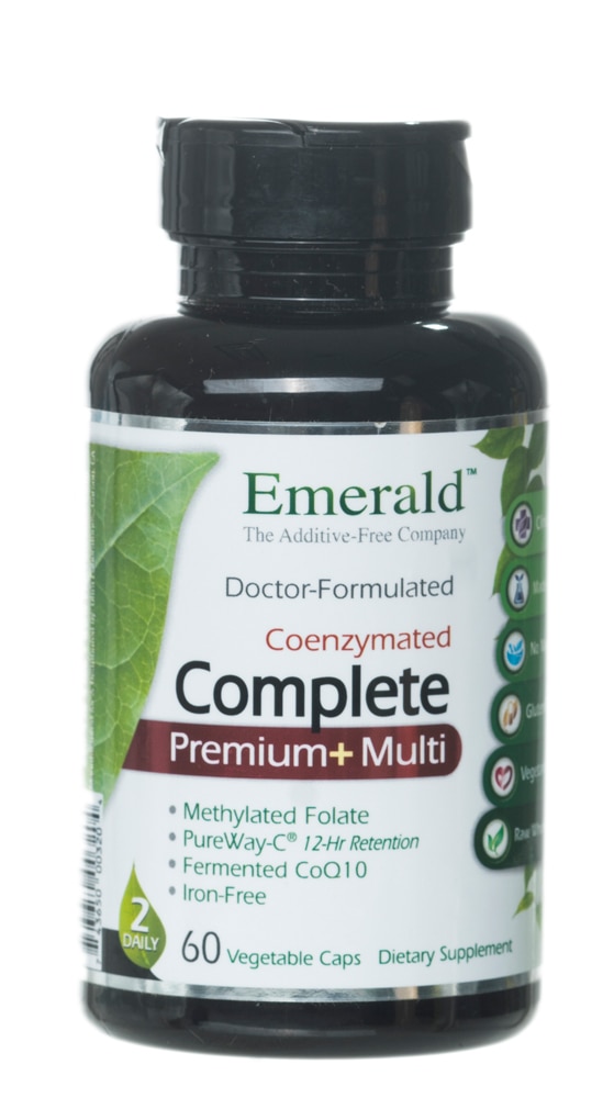 Emerald Labs CoEnzymated Complete плюс мультивитамины 2 раза в день — 60 растительных капсул Emerald Labs