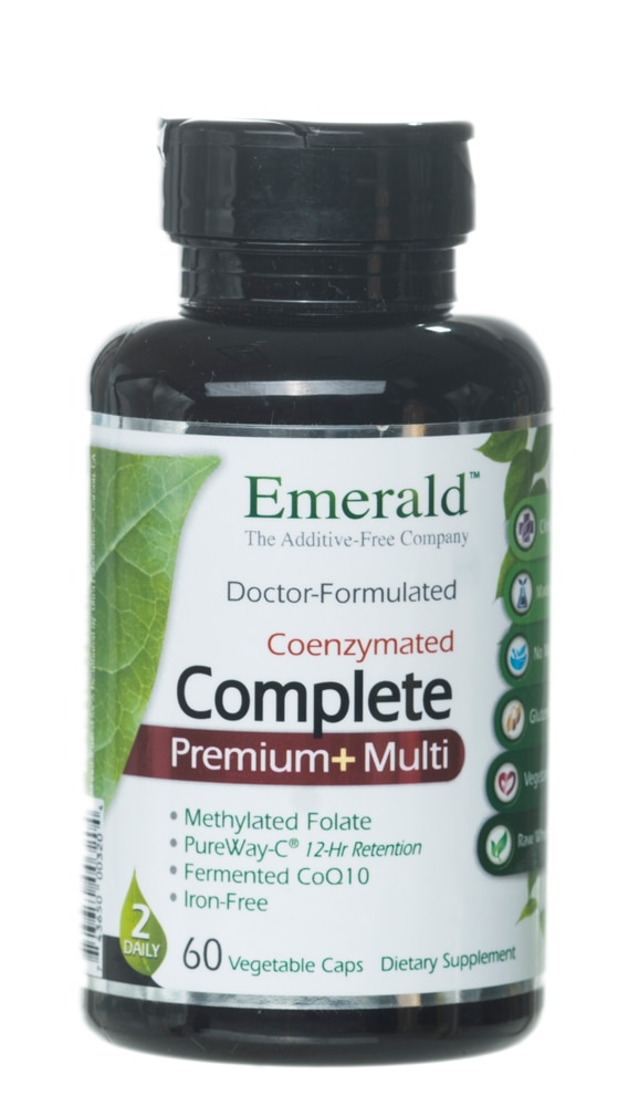 CoEnzymated Complete plus 2-Daily Multi -- 60 Vegetable Capsules (Растительные капсулы) Emerald Labs