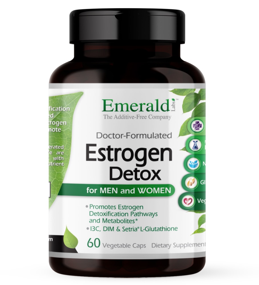 Emerald Labs Детокс эстрогена для мужчин и женщин -- 60 растительных капсул Emerald Labs