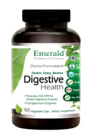 Digestive Health -- 90 Vegetable Capsules (Растительные капсулы) Emerald Labs