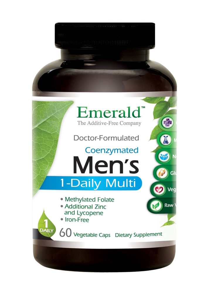 Men's 1-Daily Multi Vitamin -- 60 Vegetable Capsules (Растительные капсулы) Emerald Labs