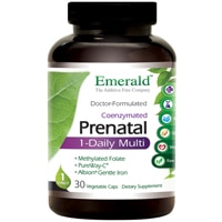 Prenatal 1-Daily Multi -- 30 Vegetable Capsules (Растительные капсулы) Emerald Labs