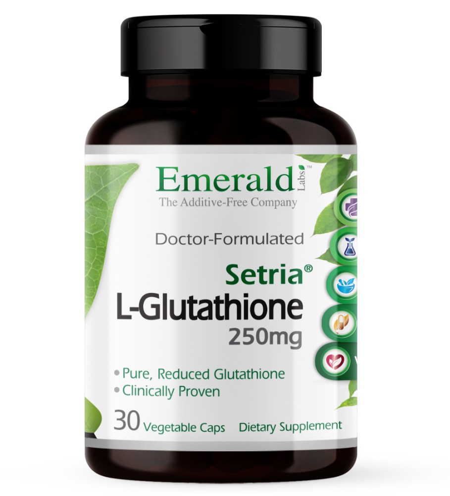 Setria® L-Glutathione -- 250 mg - 30 Vegetable Caps Emerald Labs