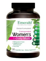 Women's 1-Daily Multi -- 30 Vegetable Caps Emerald Labs