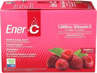 Vitamin C Raspberry -- 1000 mg - 30 Packets Ener-C