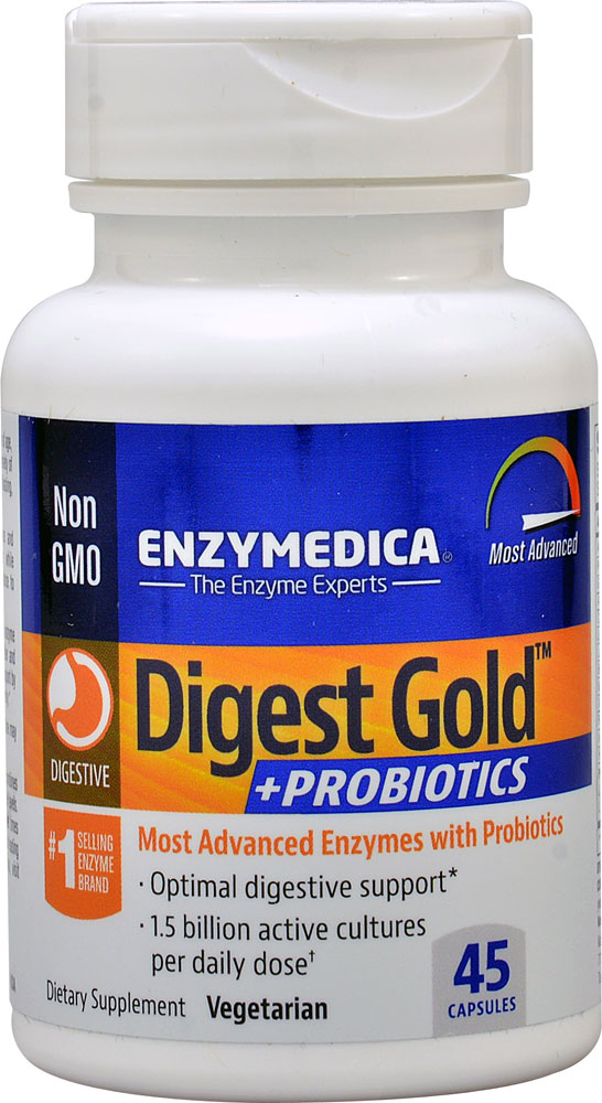 Digest Gold Plus Probiotics -- 45 Capsules (Капсулы) Enzymedica