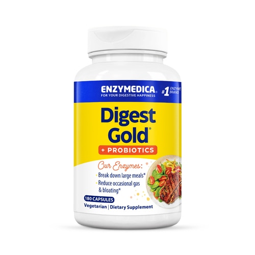 Digest Gold™ Plus ProBiotics - 180 Капсул - Enzymedica Enzymedica