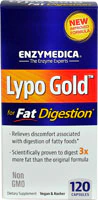 Lypo Gold™ для переваривания жиров - 120 капсул - Enzymedica Enzymedica