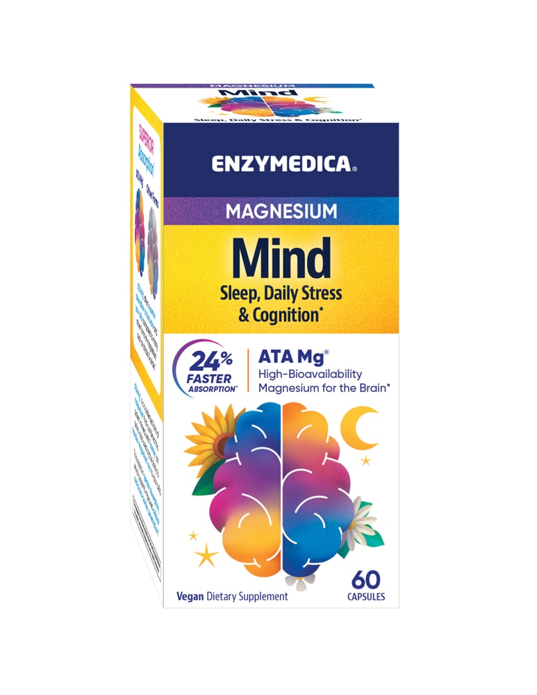 Магний Майнд - 60 капсул - Enzymedica Enzymedica