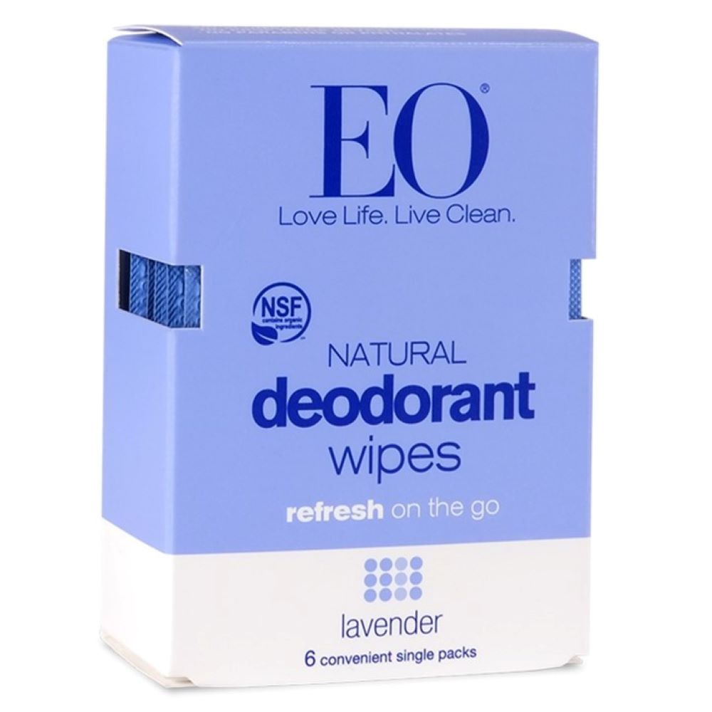 EO Natural Deodorant Wipe French Lavender — 6 салфеток EO