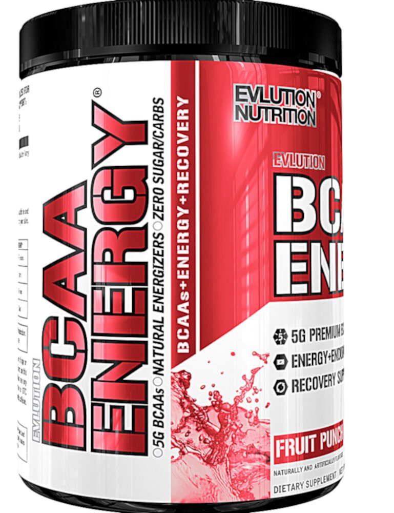 BCAA Energy Fruit Punch -- 10.16 oz (Унции) EVLution Nutrition