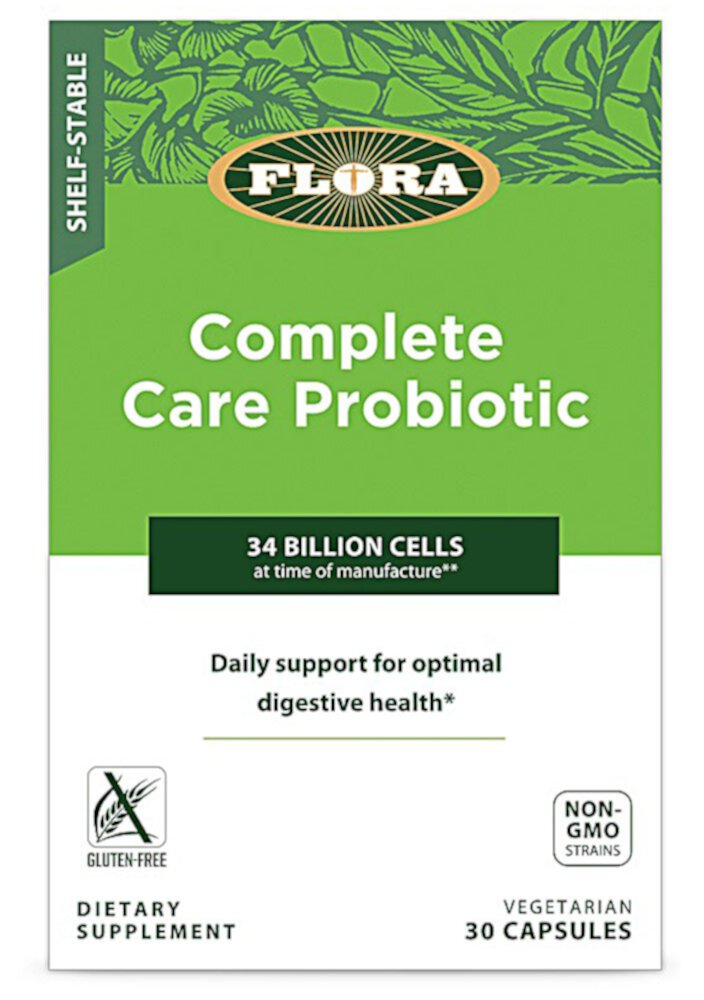 Complete Care Probiotic -- 30 Vegetarian Capsules (Вегетарианские капсулы) Flora