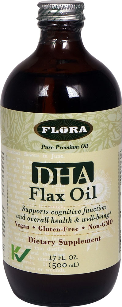 Масло льна Flora DHA — 17 жидких унций Flora