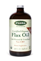 Органическое льняное масло Flora — 32 жидких унции Flora