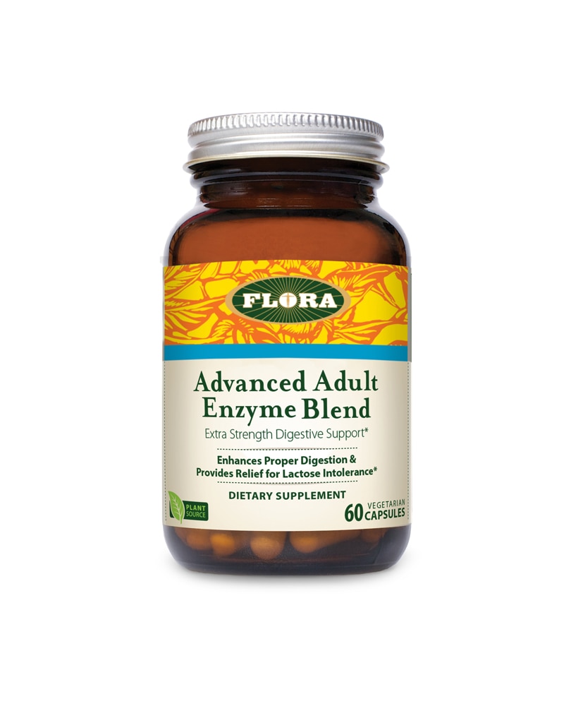 Udo's Choice® Advanced Adult Enzyme Blend -- 60 Vegetarian Capsules (Вегетарианские капсулы) Flora