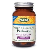 Flora Udo's Choice® Super 5 Probiotic — 1 миллиард клеток — 60 пастилок Flora