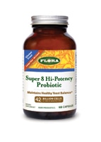 Udo's Choice® Super 8 Hi-Potency Probiotic -- 42 billion cells - 60 Capsules (Капсулы) Flora