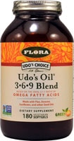 Udo's Choice® Udo's Oil® 3-6-9 Blend -- 180 Vegetarian Softgels (Мягкие капсулы) Flora