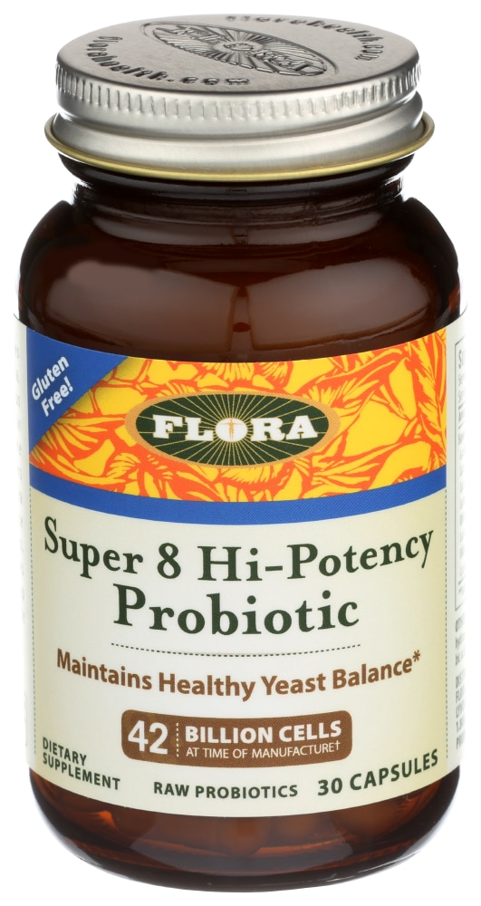 Udo's Choice Super 8 Hi-Potency Probiotic -- 42 billion cells - 30 Capsules (Капсулы) Flora