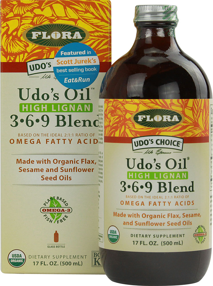 Udo's Choice® Udo's Oil™ 3 6 9 Blend High Lignan -- 17 fl oz (Жидкие унции) Flora