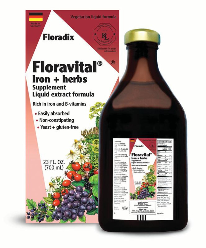 Floravital® Iron & Herbs Yeast-Free -- 23 fl oz (Жидкие унции) Floradix