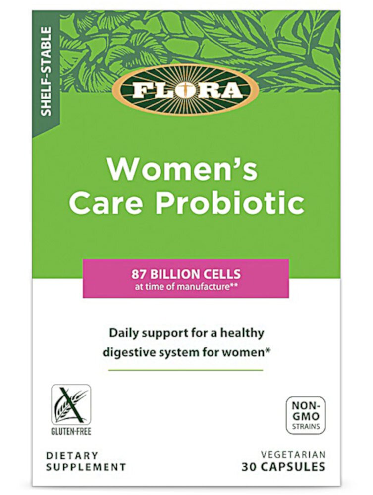 Women's Care Probiotic -- 30 Vegetarian Capsules (Вегетарианские капсулы) Flora