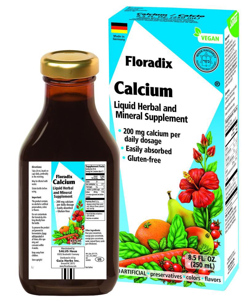 Calcium Liquid (Жидкость) -- 8.5 fl oz (Жидкие унции) Floradix