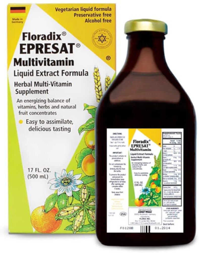 Epresat® Liquid (Жидкость) Adult Multivitamin -- 17 fl oz (Жидкие унции) Floradix