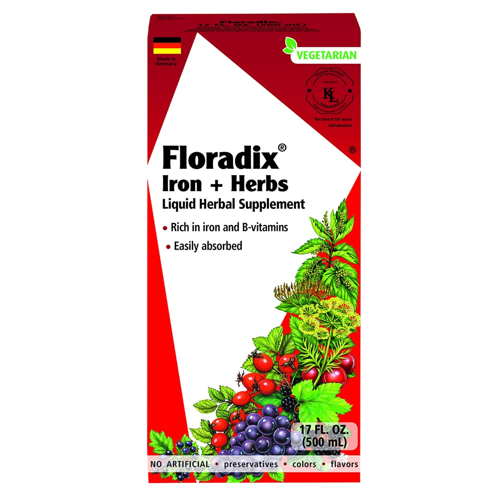 Iron & Herbs -- 17 fl oz (Жидкие унции) Floradix