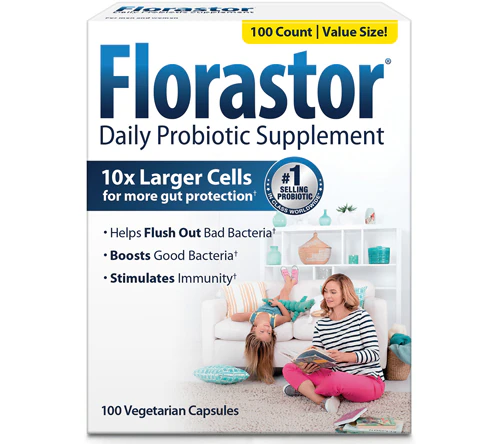 Ежедневный пробиотик Florastor -- 100 растительных капсул Florastor