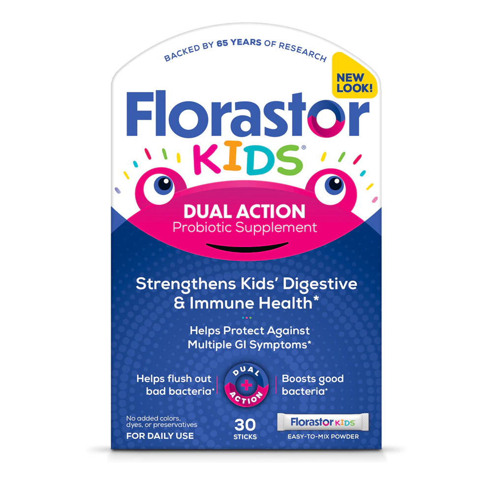 Детский пробиотик двойного действия, 30 палочек Florastor
