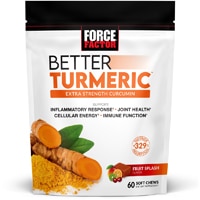 Better Turmeric Extra Strength Curcumin Fruit Splash -- 60 Soft Chews (Мягкие жевательные конфеты) Force Factor