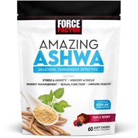 Amazing Ashwa - Ashwaghanda Supplement Triple Berry -- 60 Soft Chews (Мягкие жевательные конфеты) Force Factor