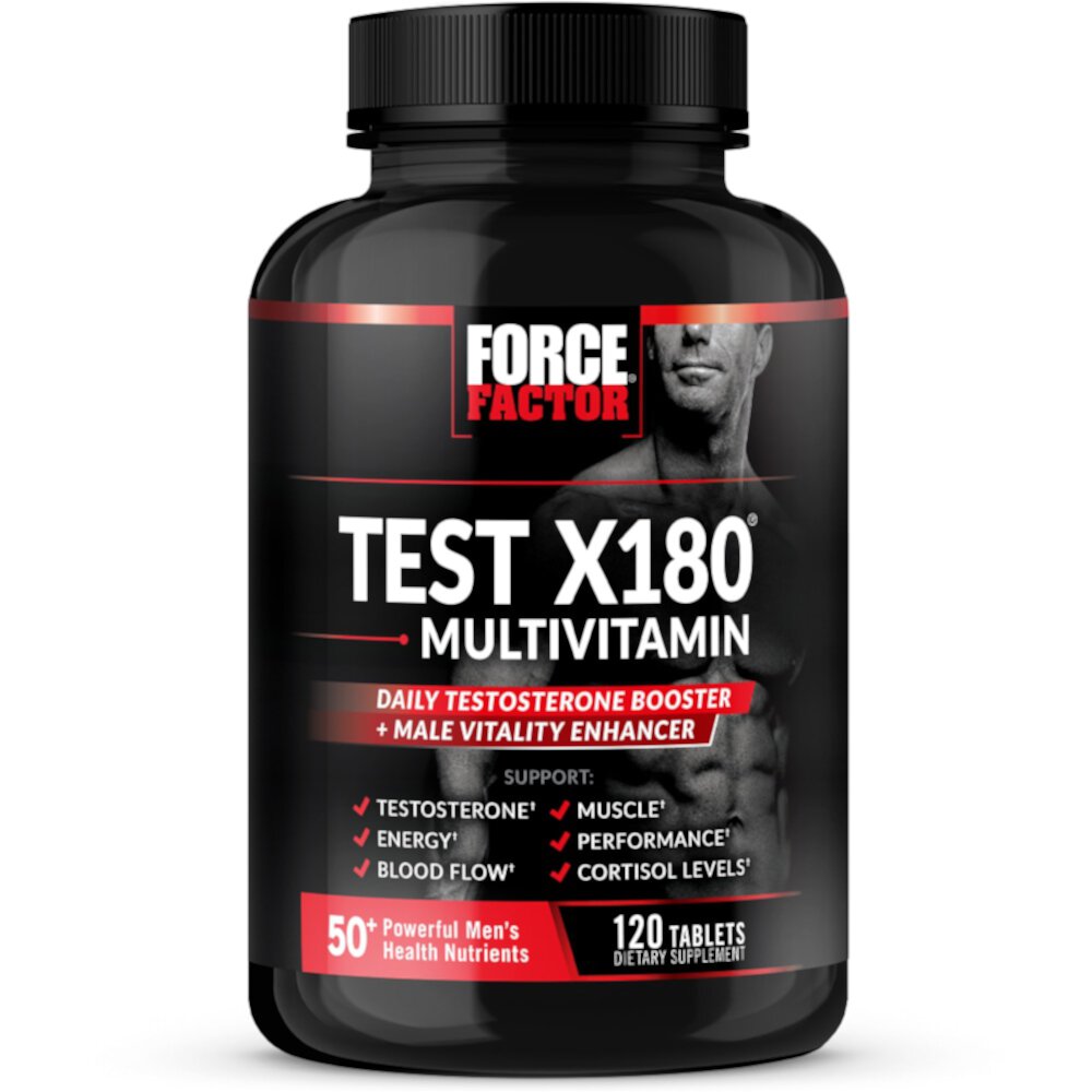 Test X180 Мультивитамин и повышение тестостерона - 120 таблеток - Force Factor Force Factor