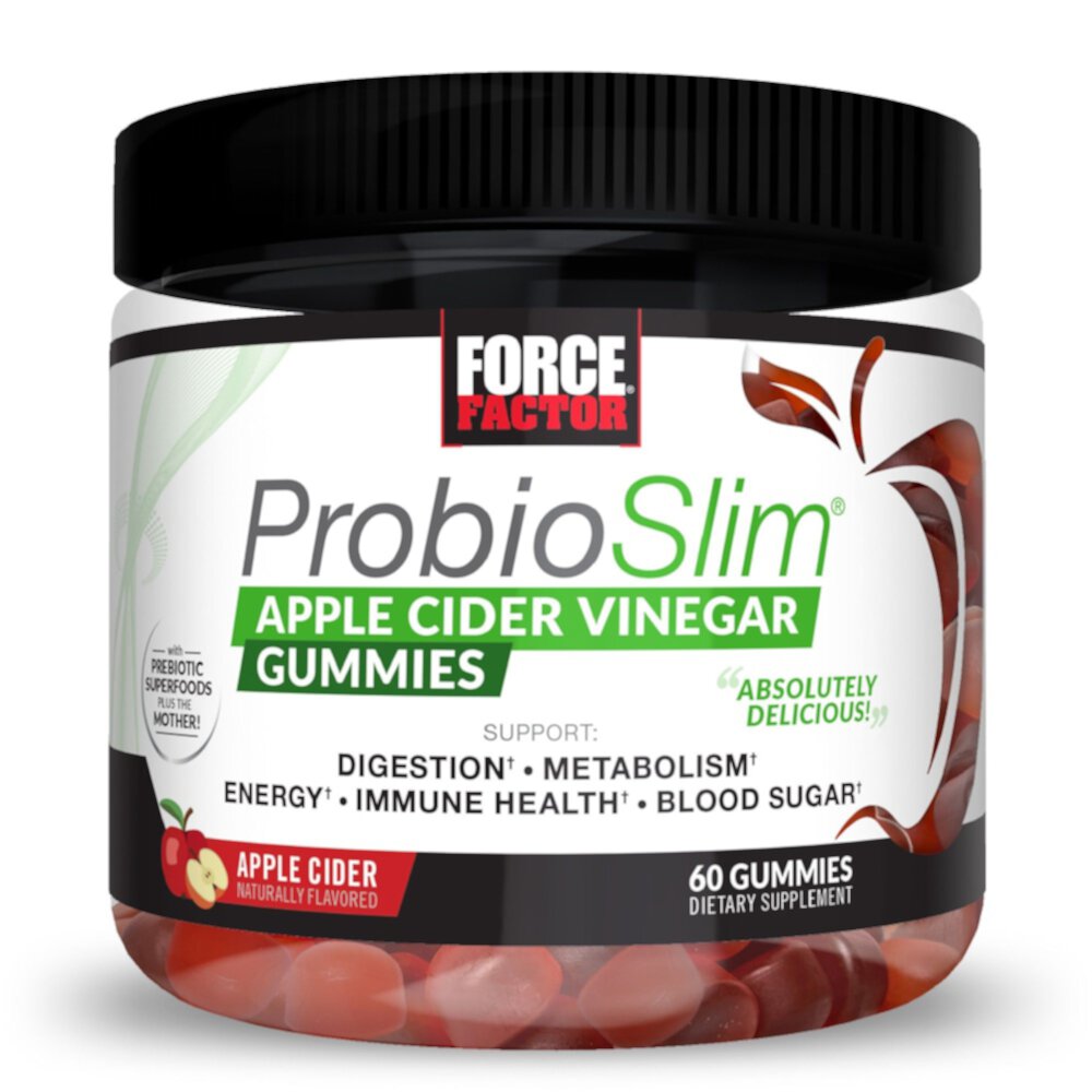 ProbioSlim® Apple Cider Vinegar -- 60 Gummies (Жевательные конфеты) Force Factor